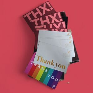 Poshmark 9 Swag Merch Colorful Tone Thank You Cards Office Seller Reseller